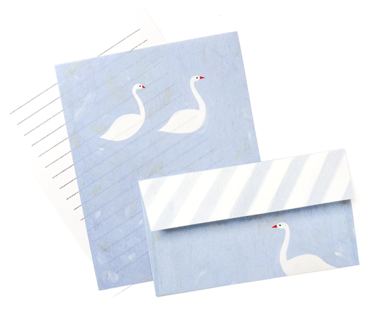 Ensemble de papier à lettres - Swan in February de Subikiawa