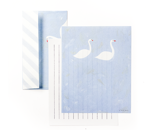 Ensemble de papier à lettres - Swan in February de Subikiawa