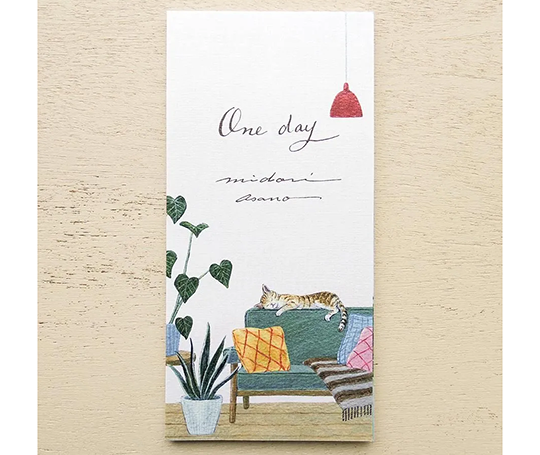 Bloc allongé illustré - One day de Midori Asano