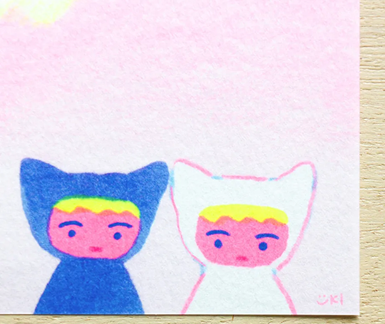 Bloc allongé illustré - Neko de Itoi Yuki