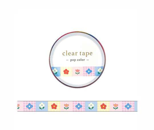 Tape transparent - Pop fleurs