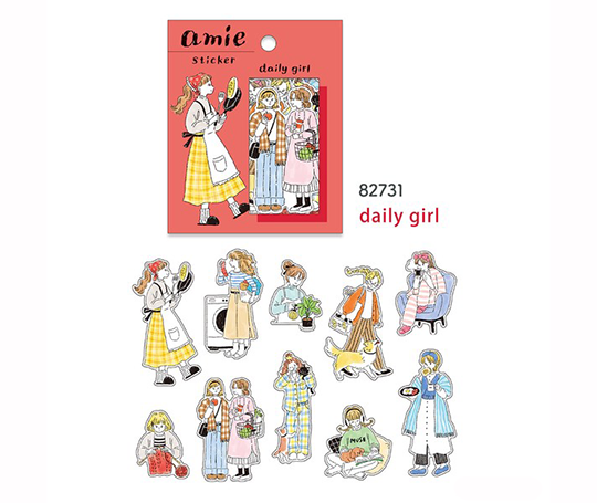 Grands autocollants - Amie Daily Girl
