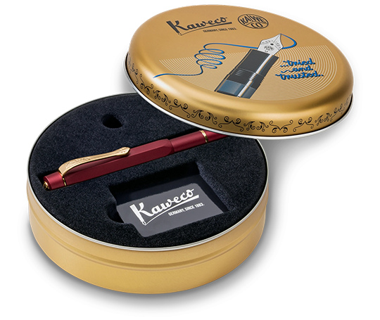Kaweco AL Sport stylo-plume en aluminium à piston intégré - Bordeaux