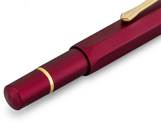 Kaweco AL Sport stylo-plume en aluminium à piston intégré - Bordeaux