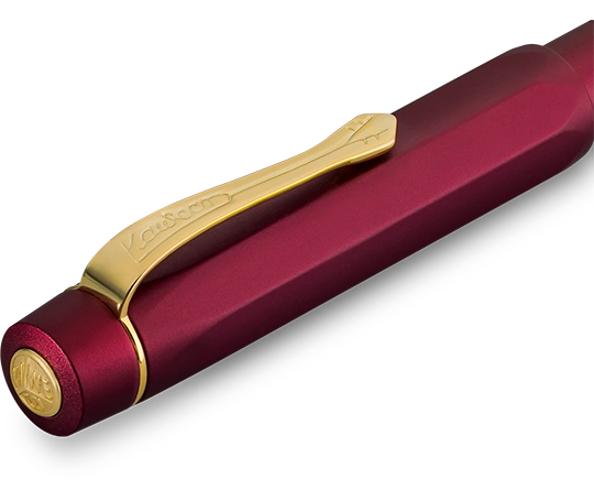Kaweco AL Sport stylo-plume en aluminium à piston intégré - Bordeaux