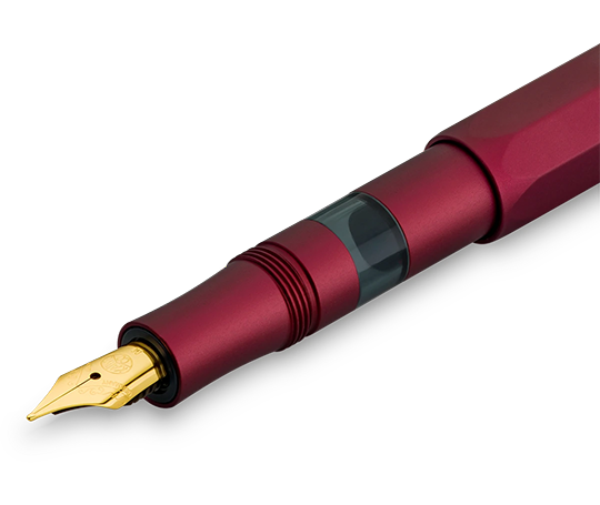 Kaweco AL Sport stylo-plume en aluminium à piston intégré - Bordeaux