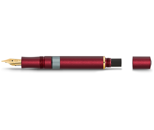 Kaweco AL Sport stylo-plume en aluminium à piston intégré - Bordeaux