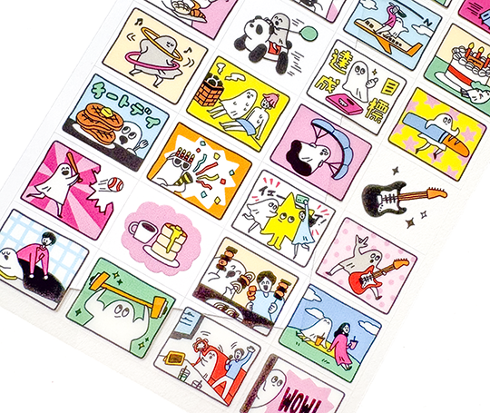 Planche d'autocollants - Mainichi Memory - Fun day