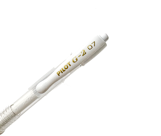 Pilot G-2 - Roller à encre gel - Blanc
