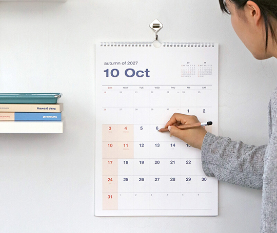 Calendrier 7 weeks - 2027 (14 mois)