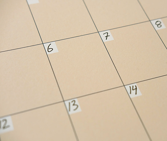 Affiches alendrier non daté A3 - Light Beige