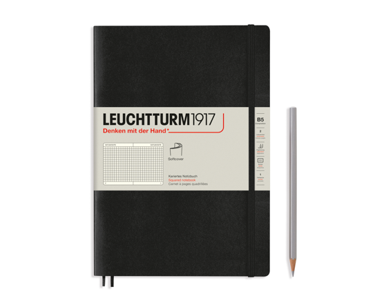 Leuchtturm carnet B5 souple - Black