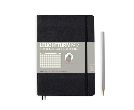 Leuchtturm carnet A5 souple - Black