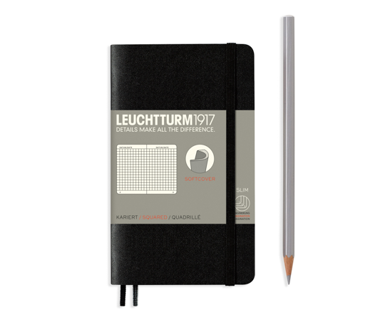 Leuchtturm carnet A6 souple - Black