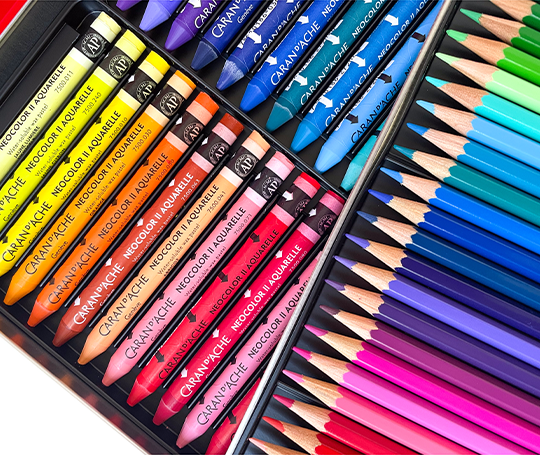 Caran d'Ache - Coffret Keith Haring 42 pastels et 40 crayons