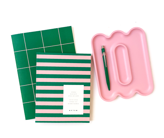 Notem - UMA Carnet vert et rose - Medium