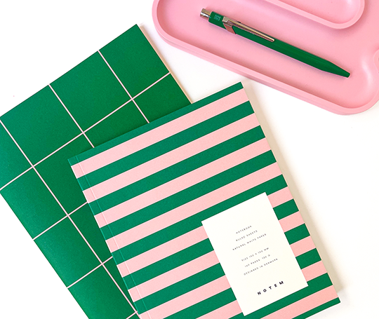 Notem - UMA Carnet vert et rose - Medium