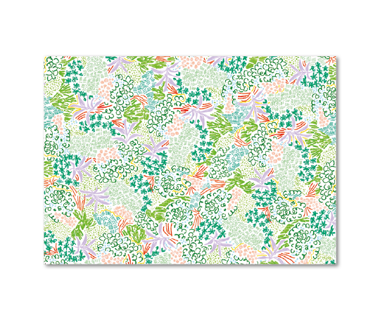 Dans les champs (carte double A5)