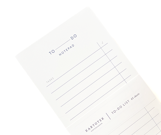 Kartotek to-do list