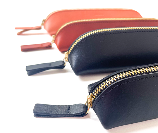 Petit plumier en cuir - Noir