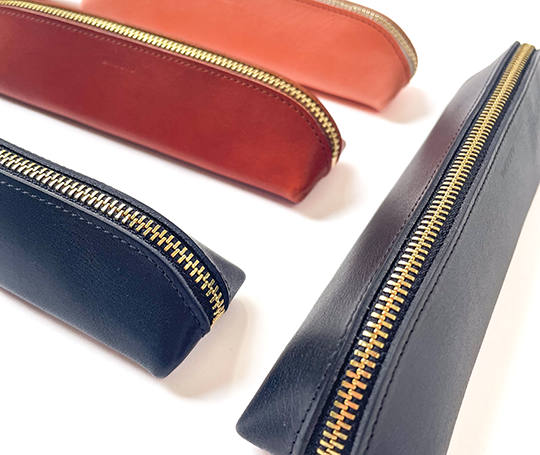 Petit plumier en cuir - Noir