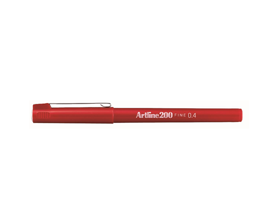 Artline 200 feutre 0,4mm - Rouge foncé