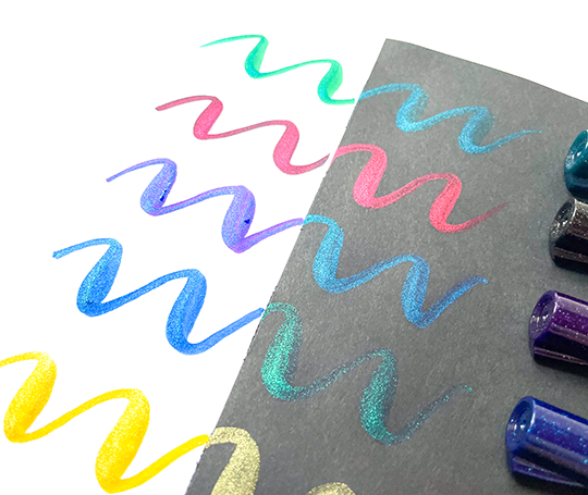Feutre pinceau Dual Brush métallique - Violet + Metallic Blue