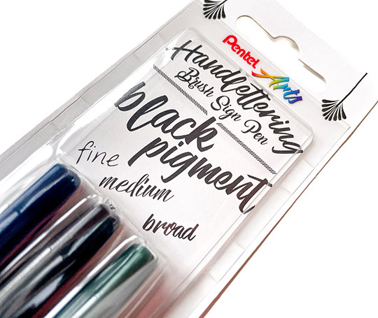 Brush Sign Pen Handlettering assortiment de 3 feutres