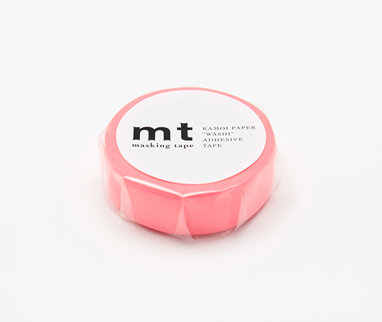 MT uni - washi tape Shocking red (fluo)