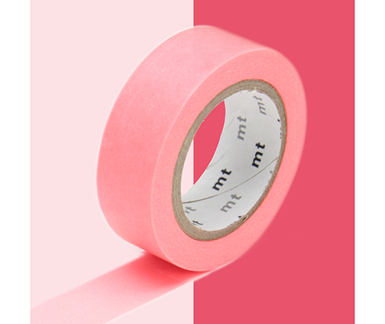 MT uni - washi tape Shocking red (fluo)