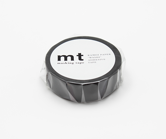 MT uni - washi tape Noir mat