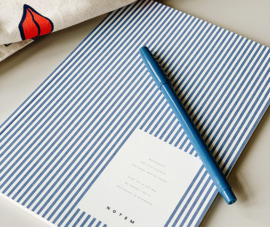 Notem - VITA carnet - Blue Lines - Medium