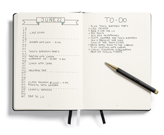 Leuchtturm carnet Bullet Journal - Black