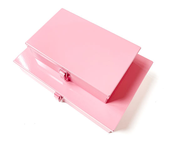 Boîte en métal - Rose