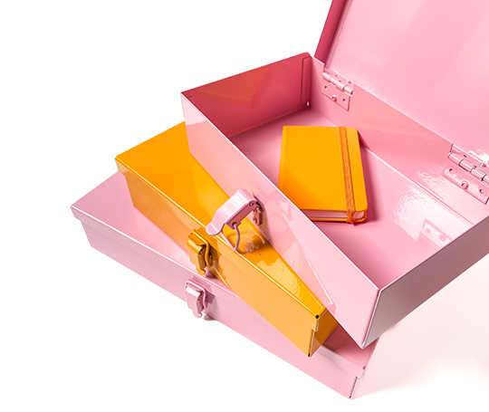 Boîte en métal - Rose