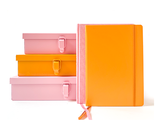 Boîte en métal - Orange