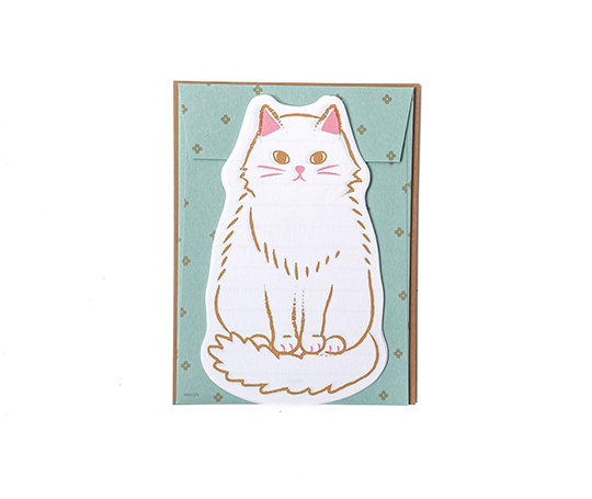 Set de cartes en forme de chat