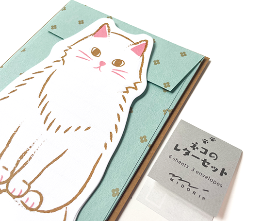 Set de cartes en forme de chat